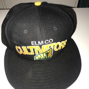 ELM CO Black Cap with Embroidery